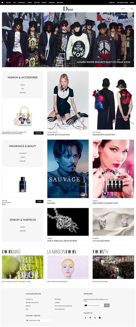 dior wesite|Dior company website.